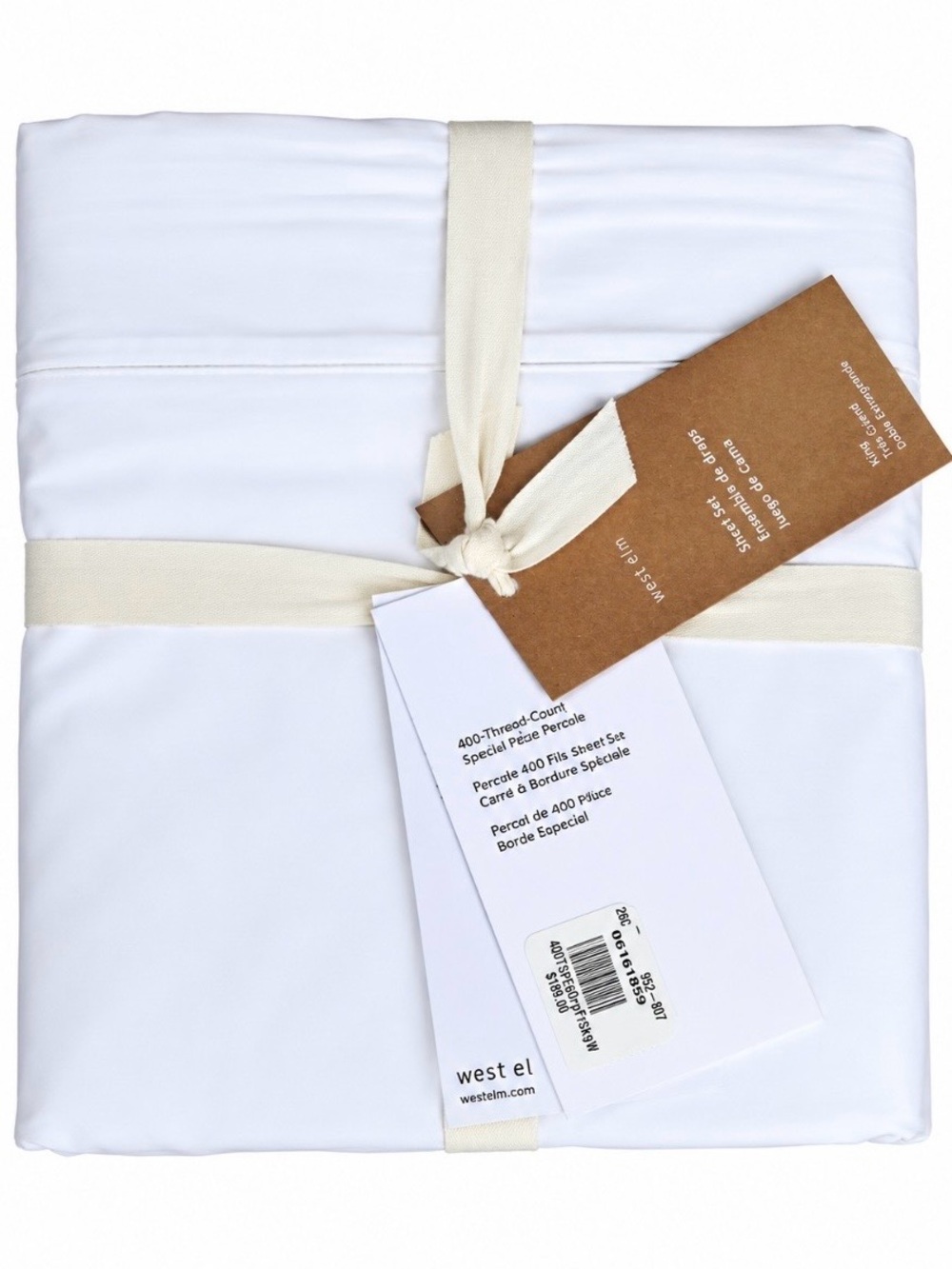 West Elm Organic Washed Cotton Percale Sheet Set